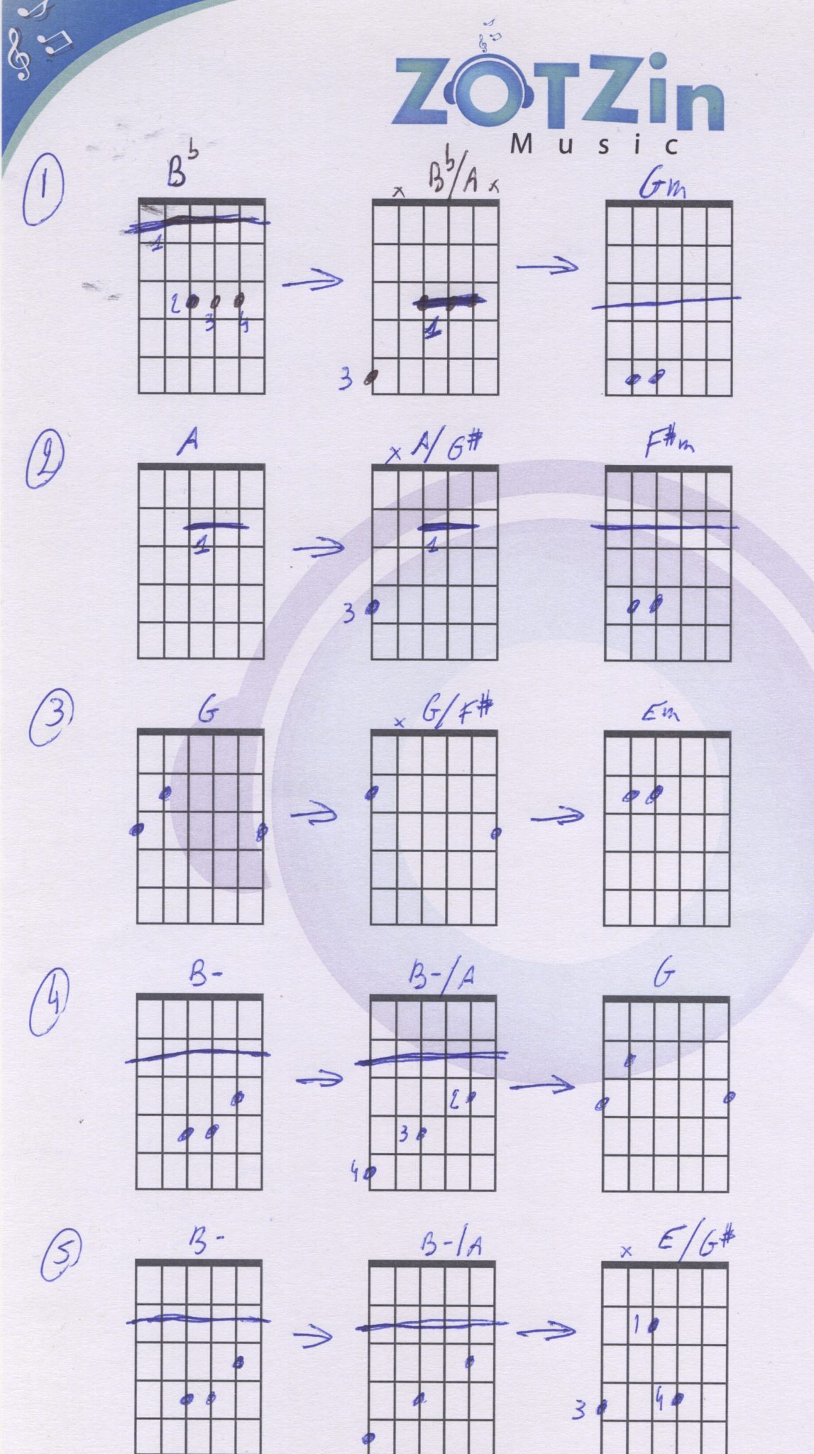 Guitar And Songwriting Lesson Hybrid Chords As Passing Chords In Rock Music Los Angeles Or Skype Guitar Lessons With Vreny Zot Zin Guitar Lessons